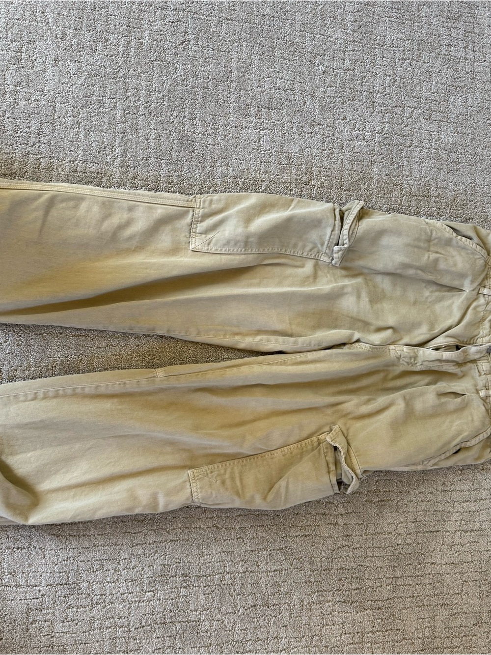 Women’s Casual Cargo Pants in Beige